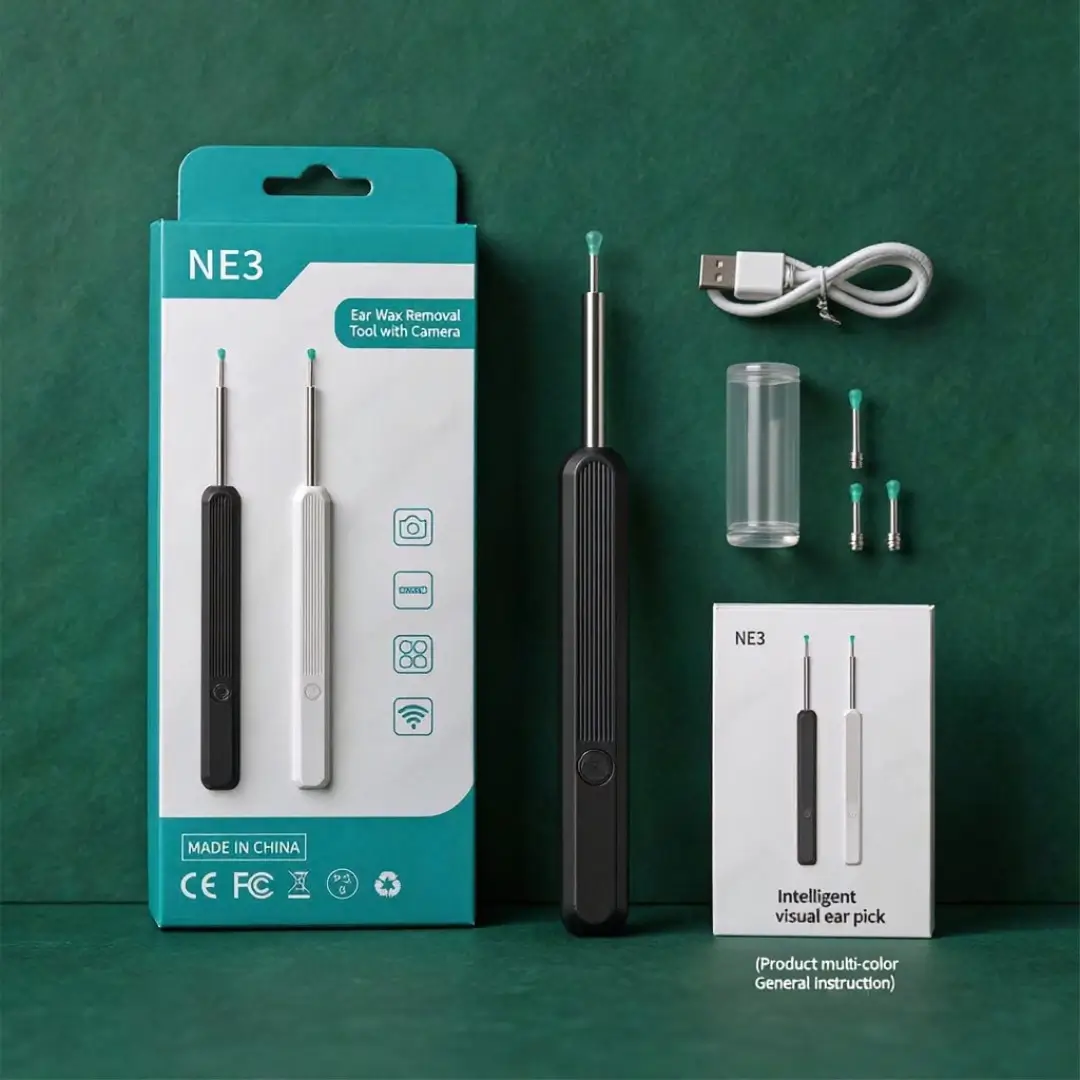 otoscope-how-to-use (1) Otoscope Numérique HD avec Caméra WiFi – Nettoyeur d’Oreilles Intelligent – Image 1