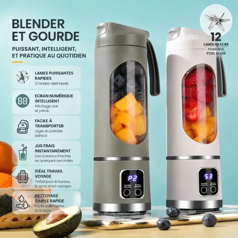 Blende.img Blender Portable Rechargeable | Mixez Vos Boissons Partout, à Tout Moment – Image 1