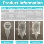 Urinal Réutilisable avec 2 Poches de Collecte d’Urine en Silicone – Image 4