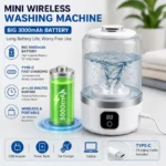 Mini Machine à Laver Portable Rechargeable pour Vêtements Délicats – Image 3